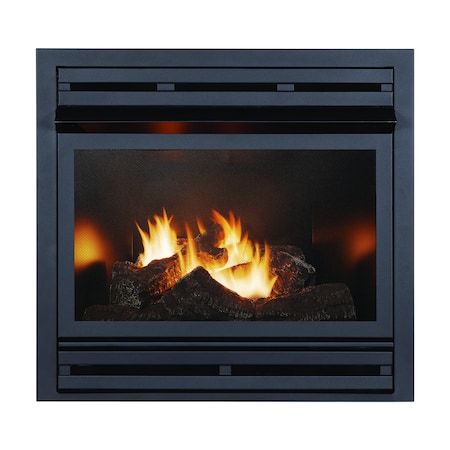 Pleasant Hearth Zero Clearance Firebox with NG Gas Log Insert, 32 PHZCI32NG
